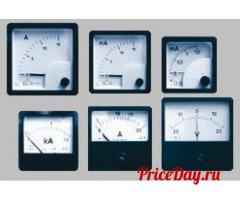 Амперметр, вольтметр, частотомер, ваттметр, варметр, фазометр, электроизмерительные приборы (в т.ч.